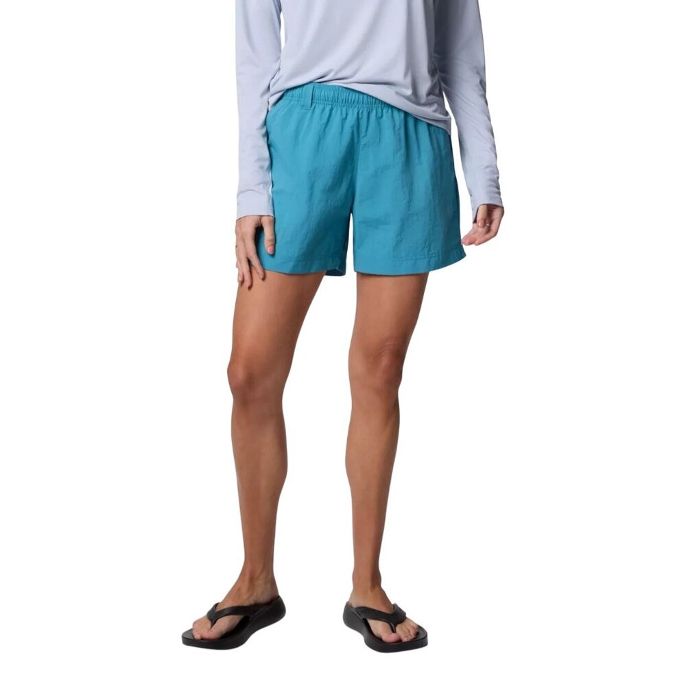 Columbia Backcast II Water Shorts Size Large Elastic Waist Canyon Blue Outdoor